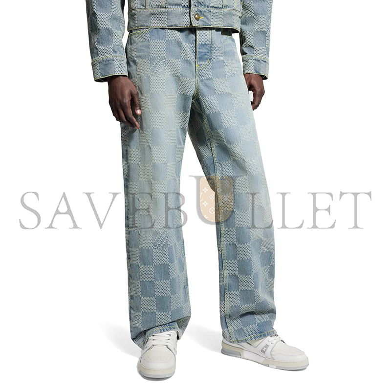 LOUIS VUITTON DAMIER DENIM SKATE PANTS 1AHCOI